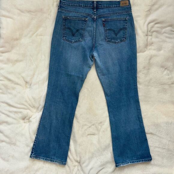 Levis 515 Bootcut Dark Wash Jeans 14 Short - Picture 3 of 6